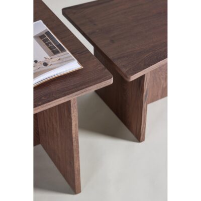 salontafel set vierkant mocca afbeelding 6