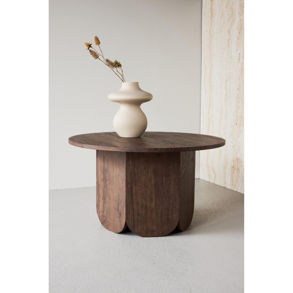 ronde salontafel Lara 80 cm mocca afbeelding 3