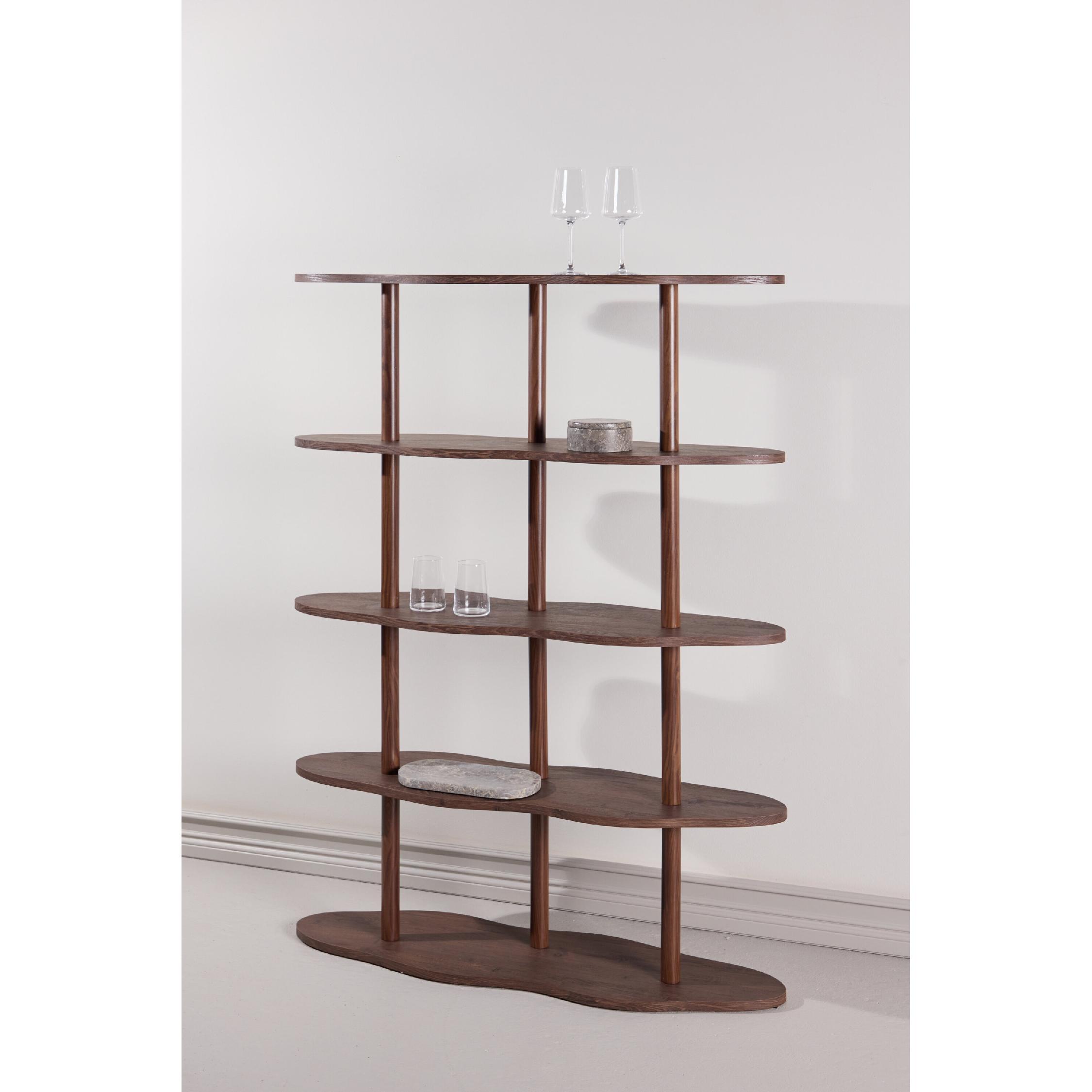 Fjora mocca boekenkast met open vakken afbeelding 6