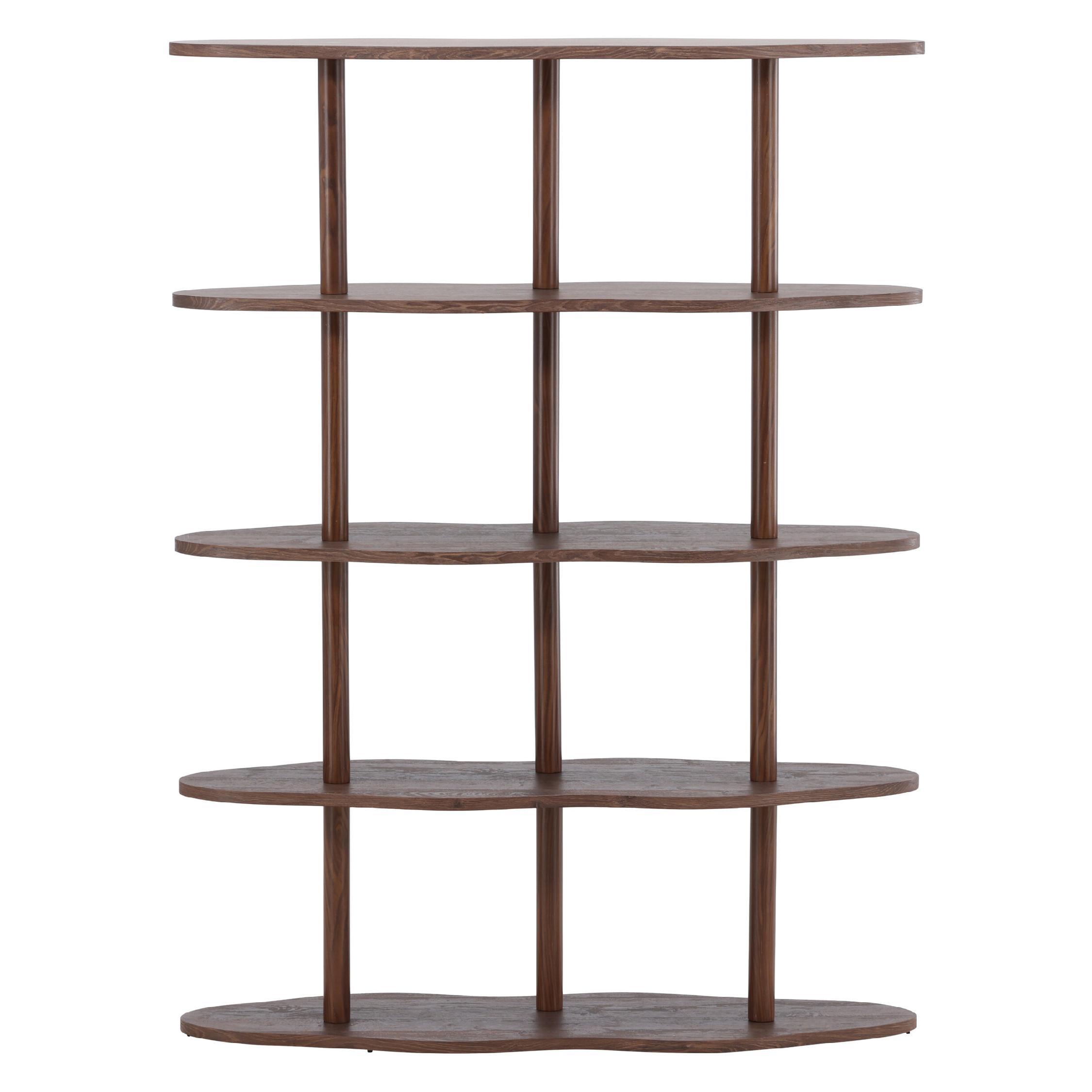 Fjora mocca boekenkast met open vakken afbeelding 1