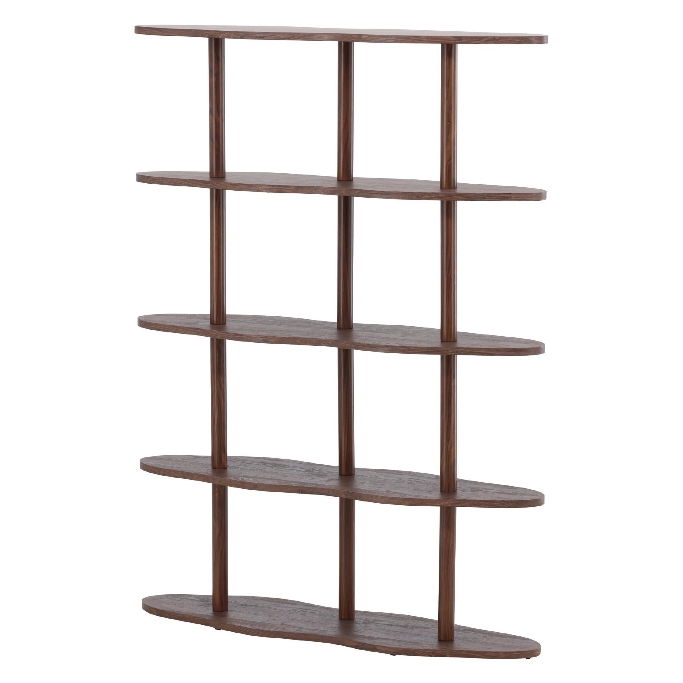 Fjora mocca boekenkast met open vakken afbeelding 2