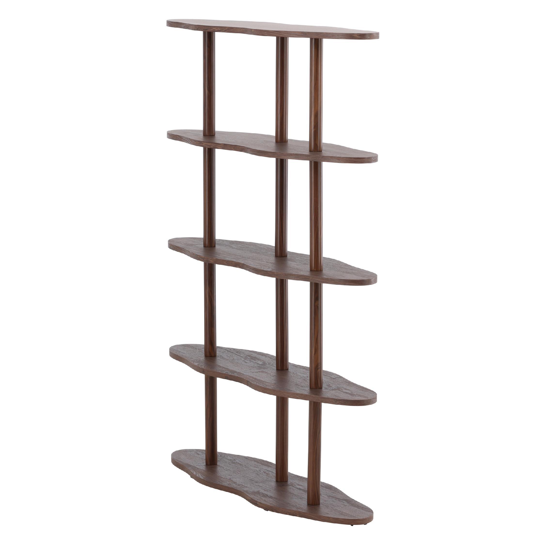 Fjora mocca boekenkast met open vakken afbeelding 3