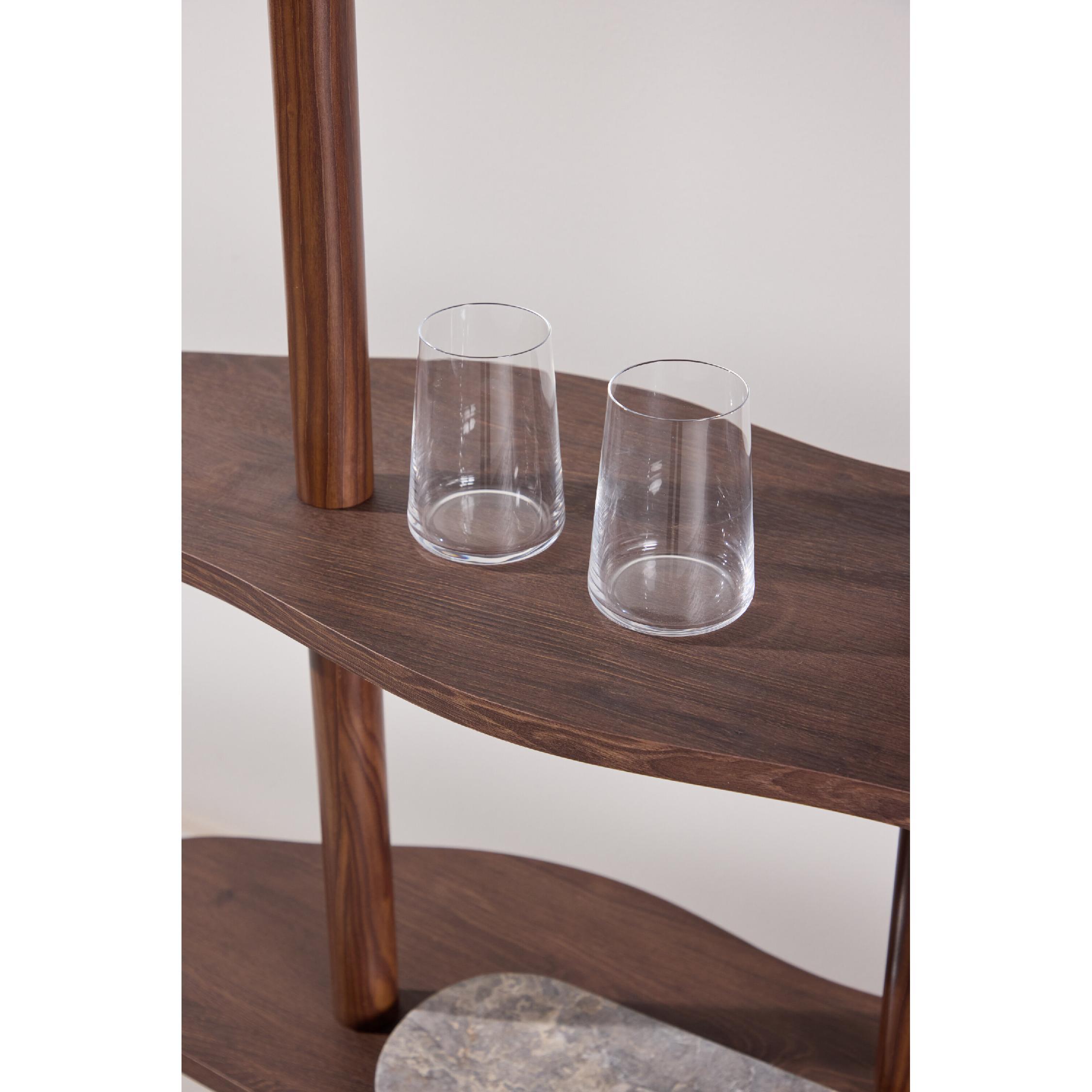 Fjora mocca boekenkast met open vakken afbeelding 7