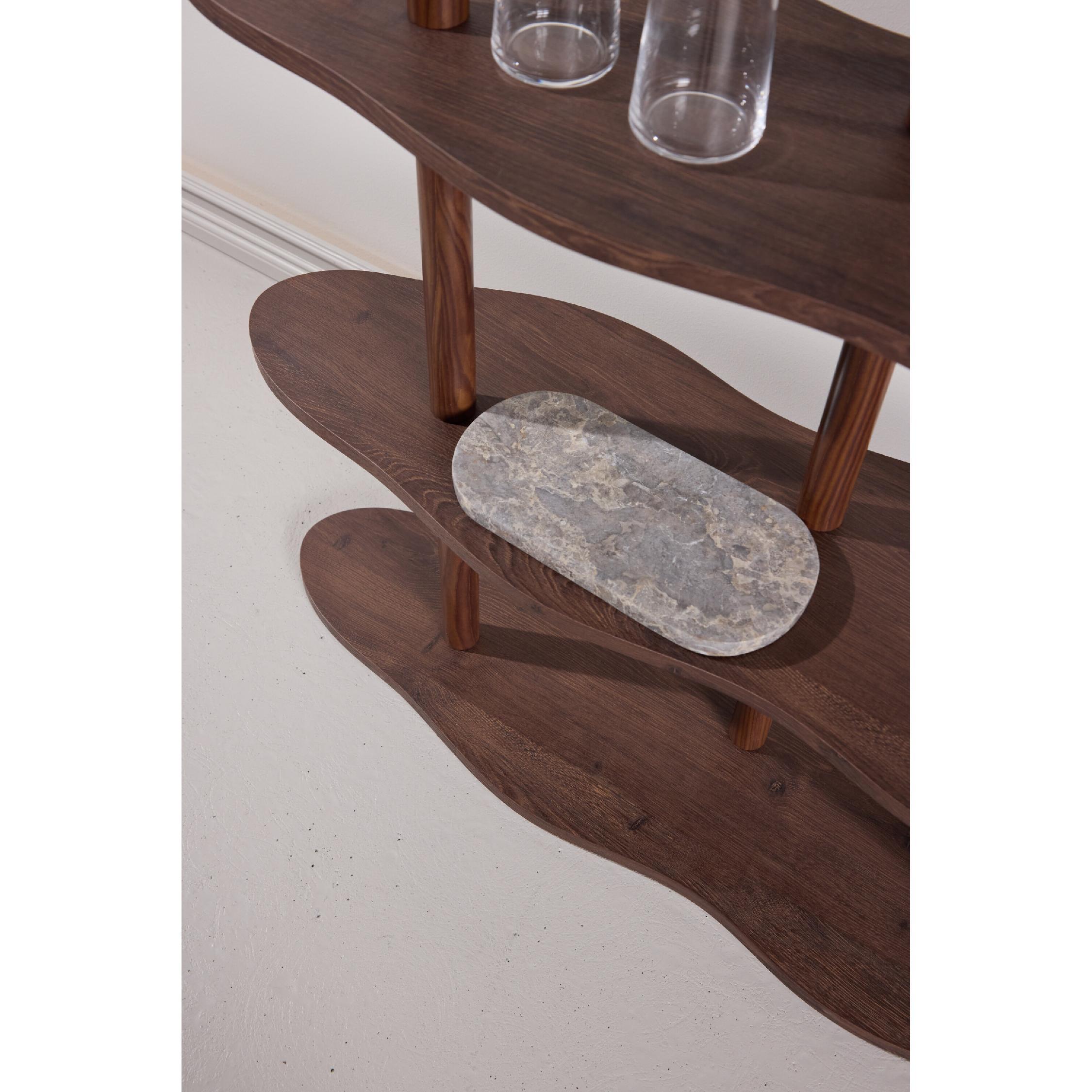 Fjora mocca boekenkast met open vakken afbeelding 8