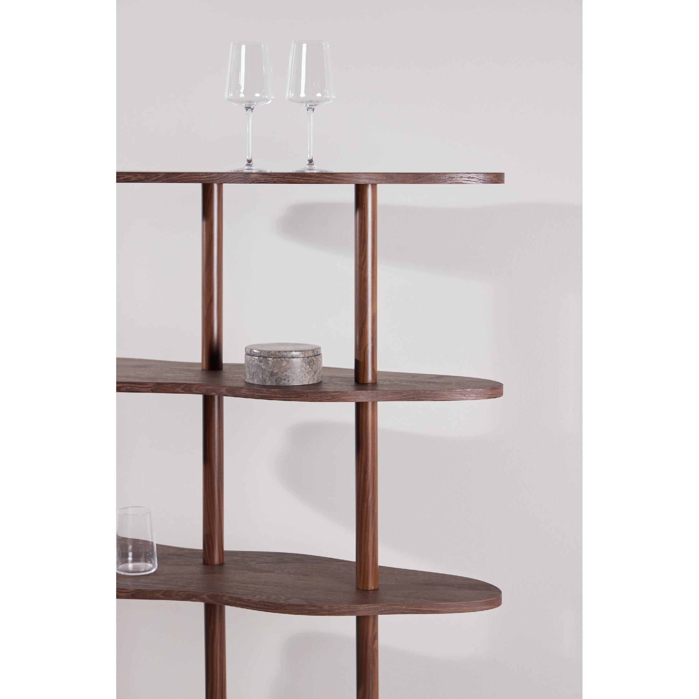 Fjora mocca boekenkast met open vakken afbeelding 9