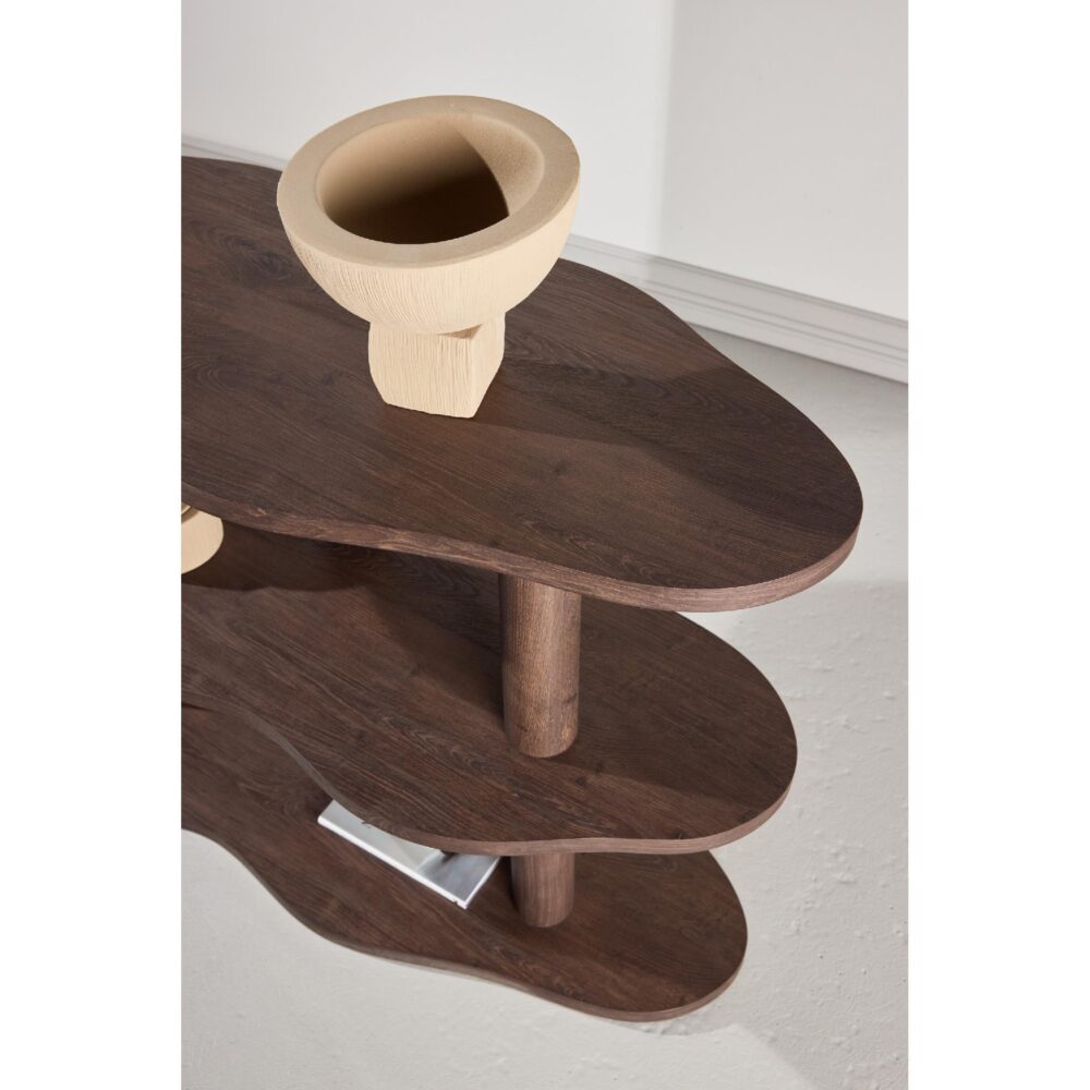 Fjora open boekenkast mocca afbeelding 8