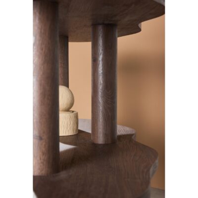 Fjora open boekenkast mocca afbeelding 9