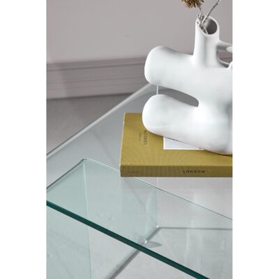 transparante glazen bijzettafels set van 2 afbeelding 7