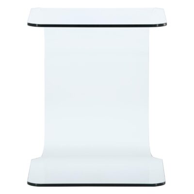 transparante glazen bijzettafel afbeelding 2