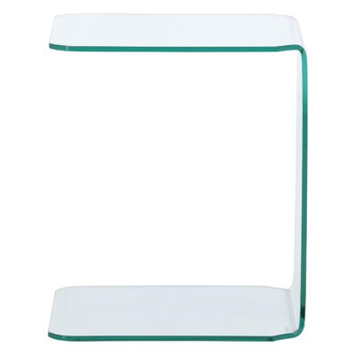 transparante glazen bijzettafel afbeelding 5