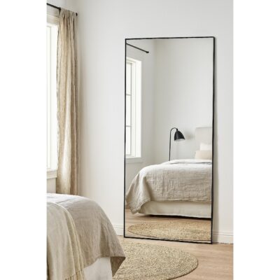 zwarte staande passpiegel 100x193 afbeelding 3