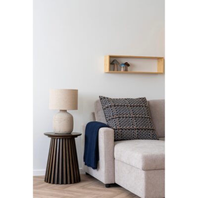 keramische tafellamp lichtbruin steenstructuur afbeelding 2