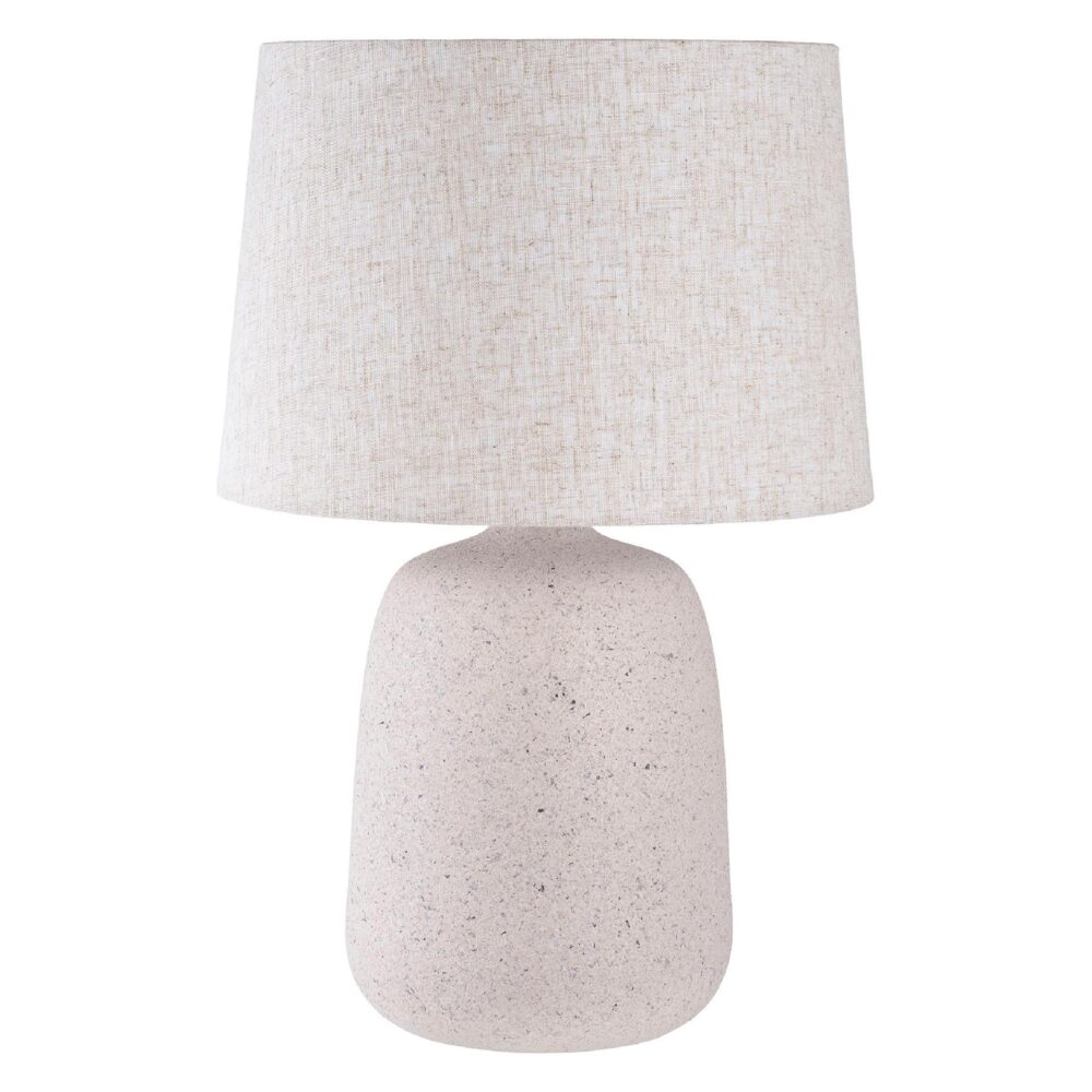 grijze stone-look tafellamp fiberclay afbeelding 1