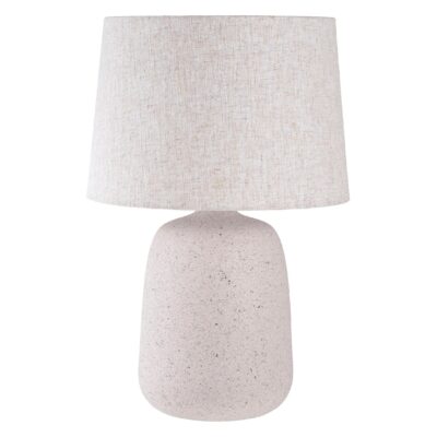 grijze stone-look tafellamp fiberclay afbeelding 1