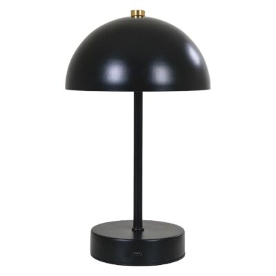 oplaadbare draadloze zwarte tafellamp afbeelding 2