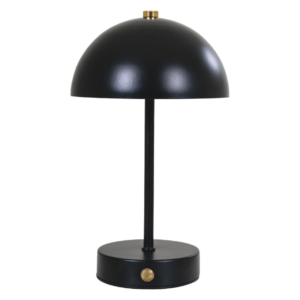 oplaadbare draadloze zwarte tafellamp afbeelding 1