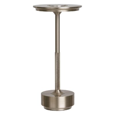 draadloze oplaadbare zilveren tafellamp afbeelding 1