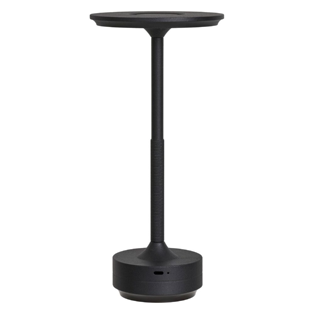 draadloze oplaadbare tafellamp zwart afbeelding 2