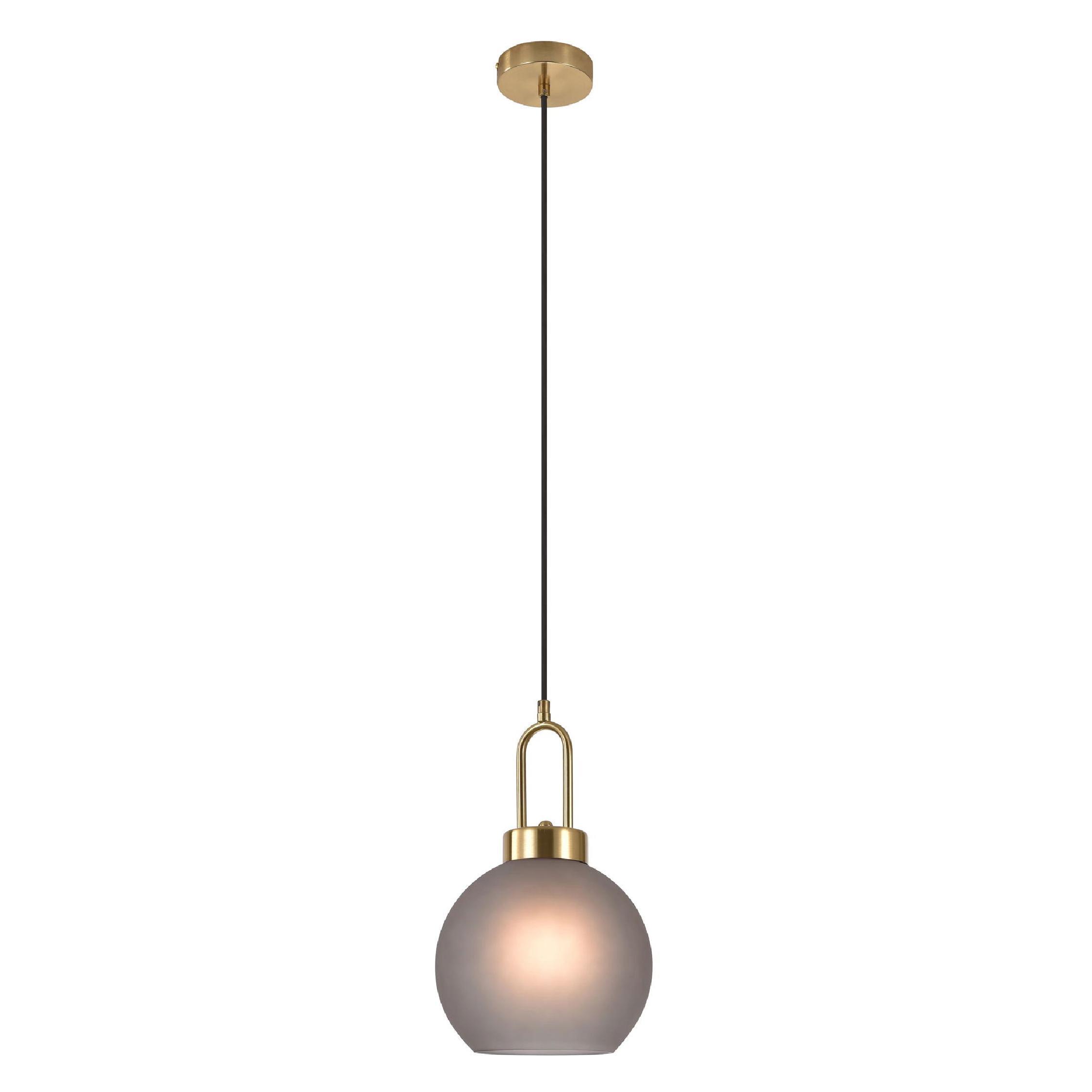 rookglas hanglamp Karin 20 cm afbeelding 2