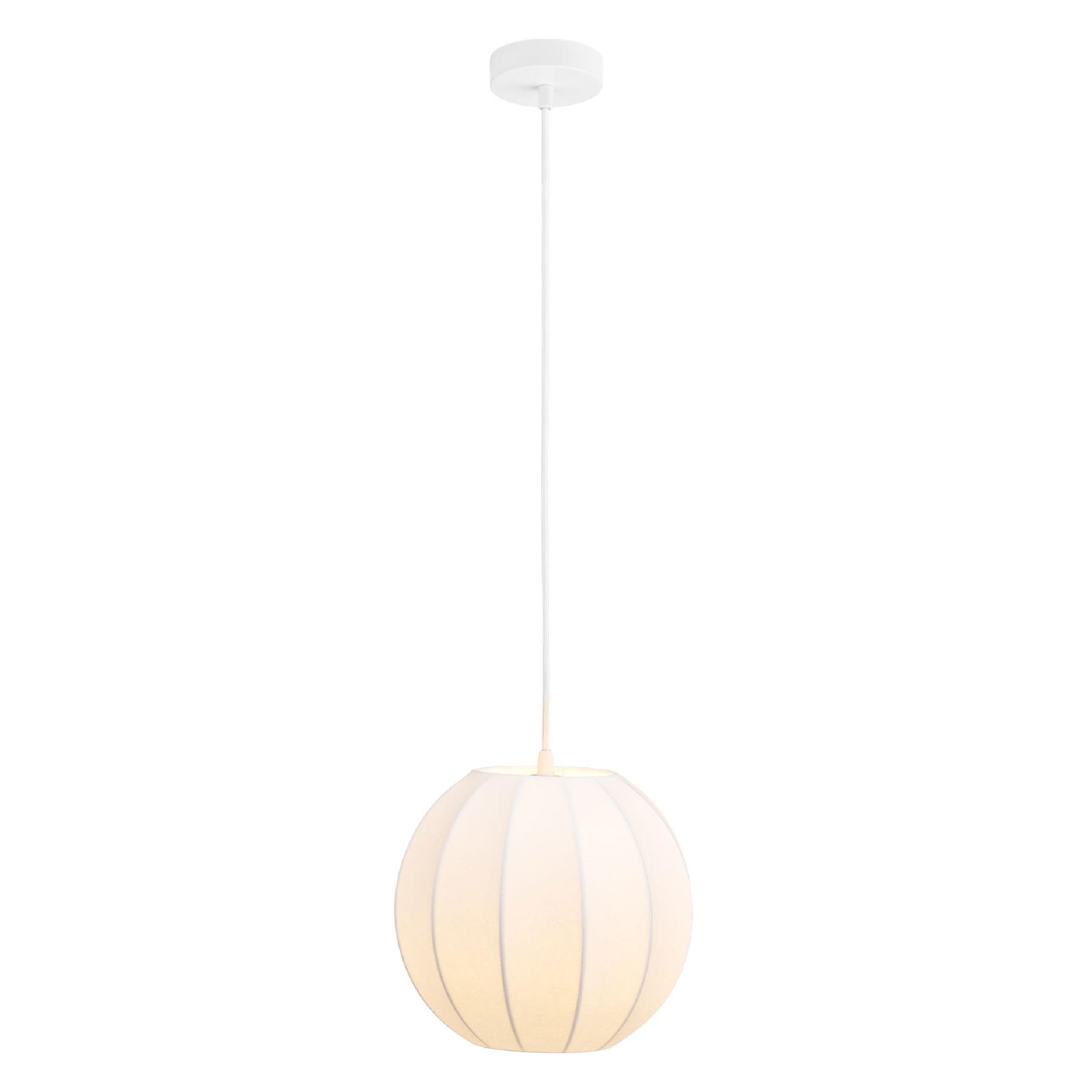 witte ronde hanglamp Elina 25 cm afbeelding 2