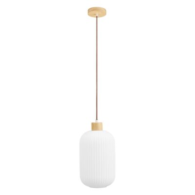 witte glazen hanglamp Brynn afbeelding 1