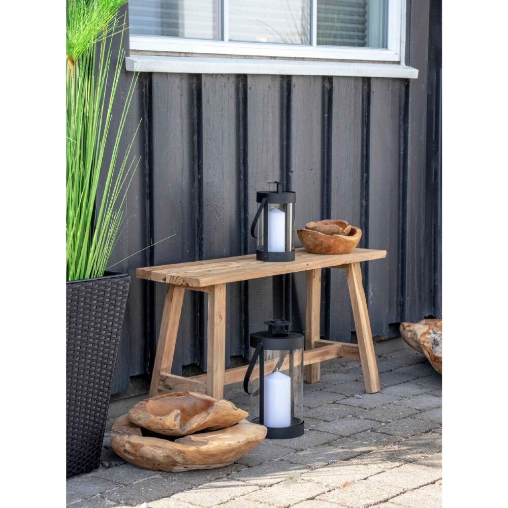 zwarte stalen lantaarns set van 2 afbeelding 7