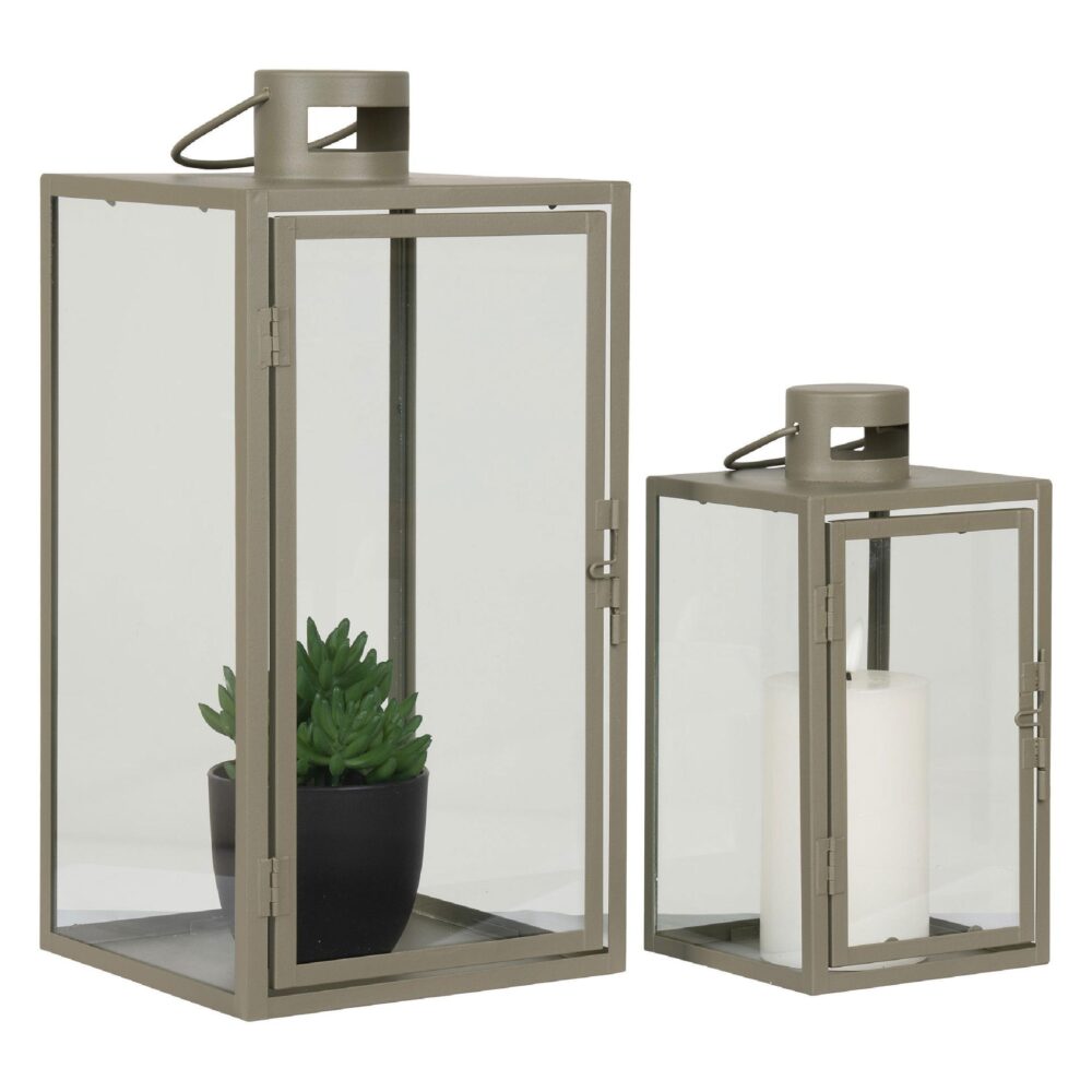 groene lantaarns set van 2 afbeelding 1