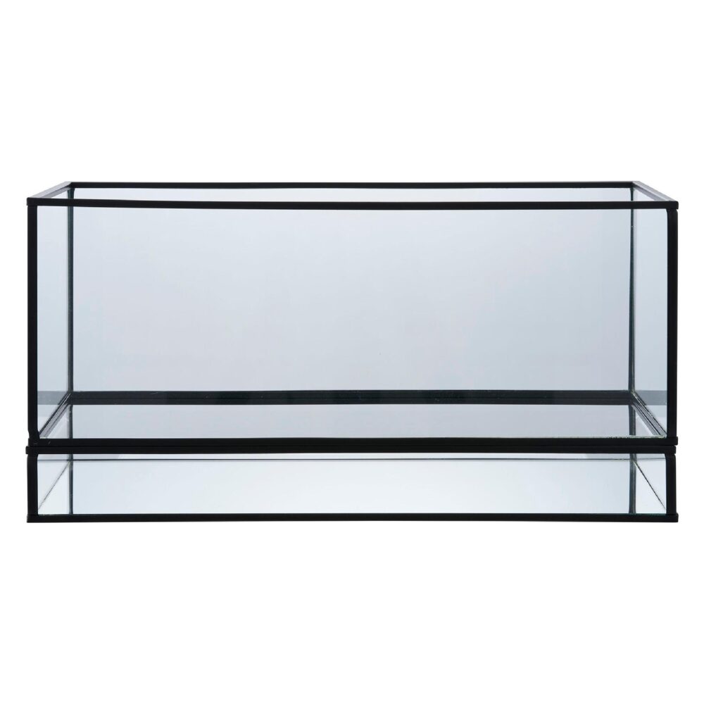 zwart glazen windlicht afbeelding 1