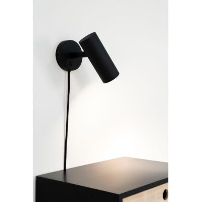 zwarte stalen wandlamp industrieel afbeelding 4