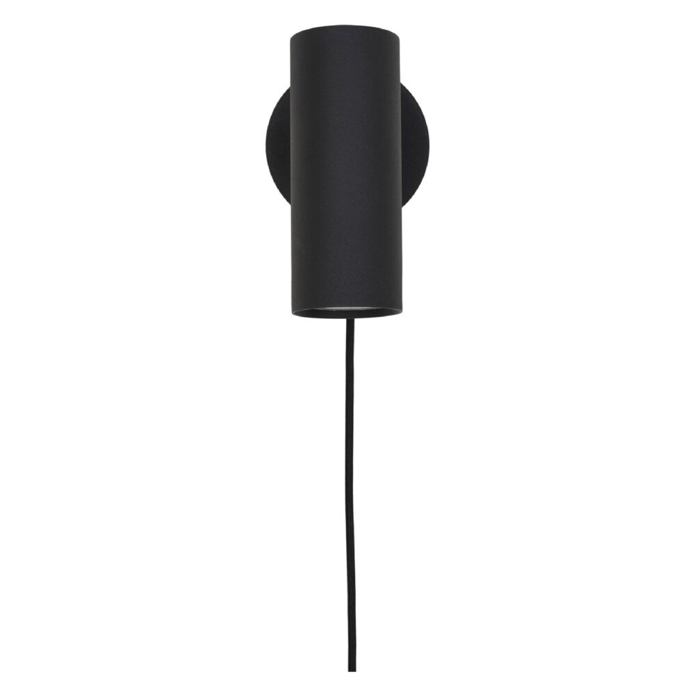 zwarte stalen wandlamp industrieel afbeelding 2