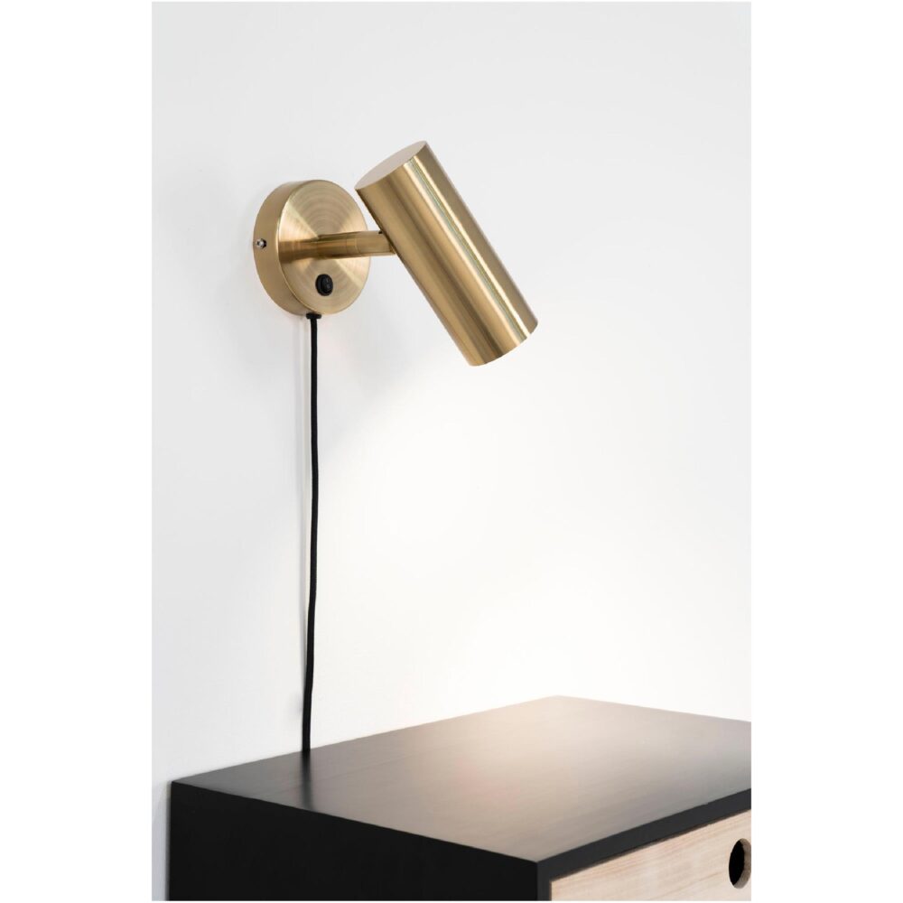 brass wandlamp staal afbeelding 4