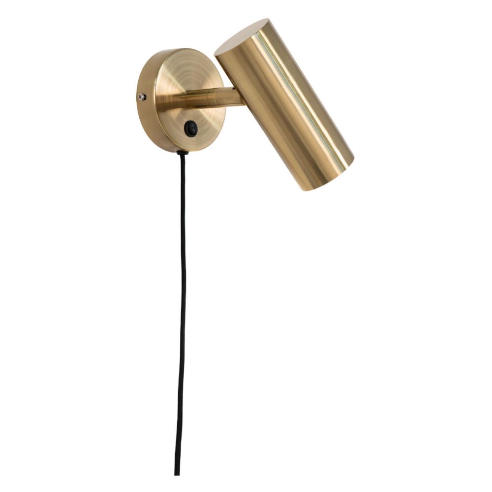 brass wandlamp staal afbeelding 1