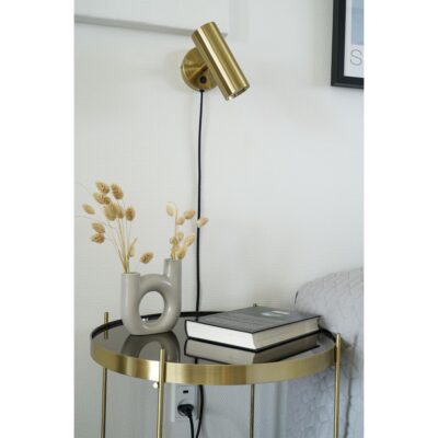 brass wandlamp staal afbeelding 5