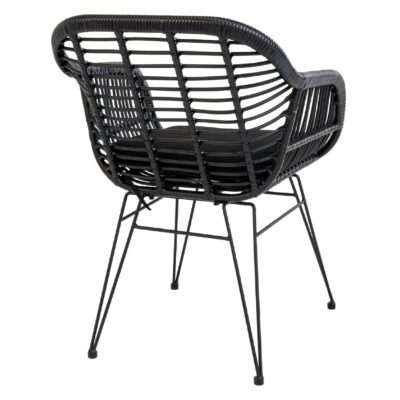 Nest of Nora tuinfauteuil set van 2 zwart polyrotan afbeelding 4