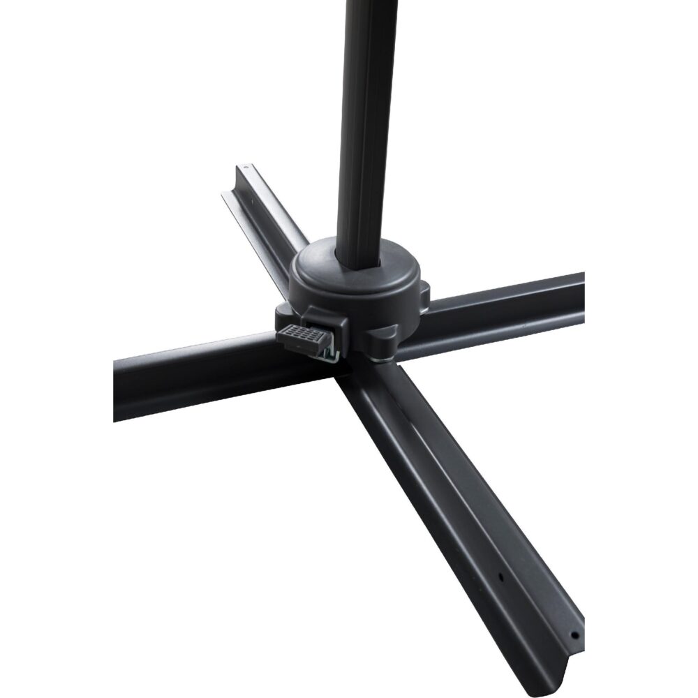 zwarte zweefparasol 3 meter afbeelding 4