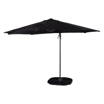 zwarte zweefparasol 3 meter afbeelding 2