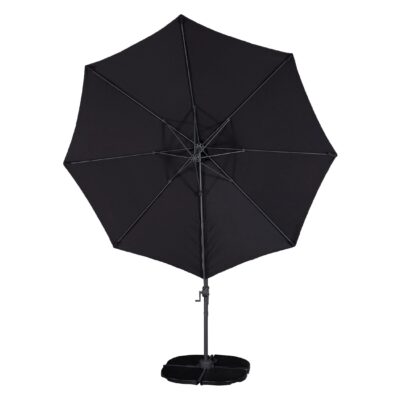 zwarte zweefparasol 3 meter afbeelding 3