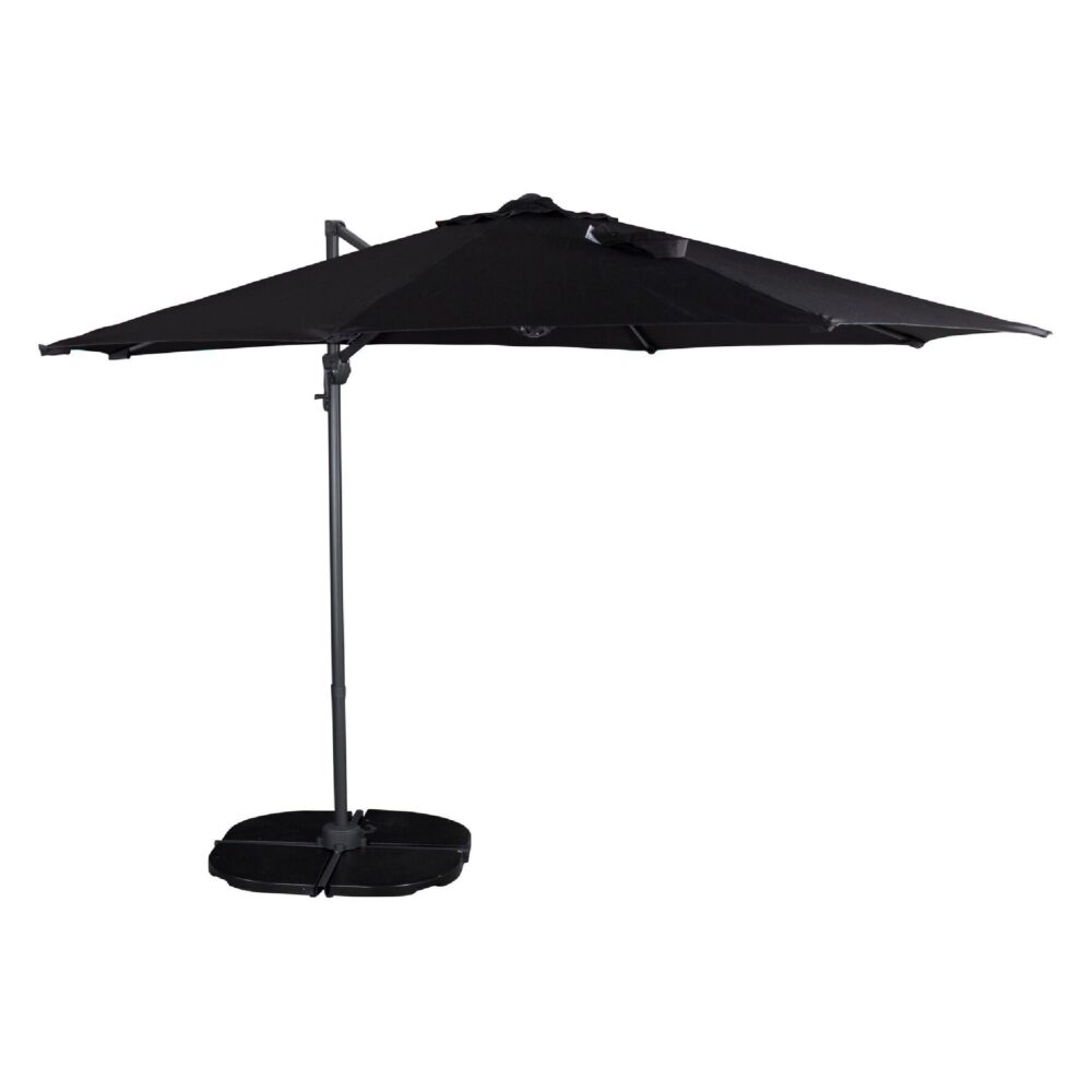 zwarte zweefparasol 3 meter afbeelding 1