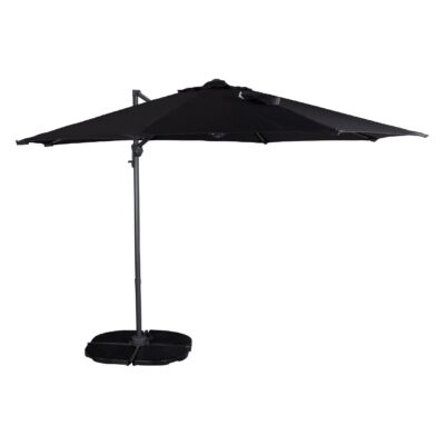 zwarte zweefparasol 3 meter afbeelding 1