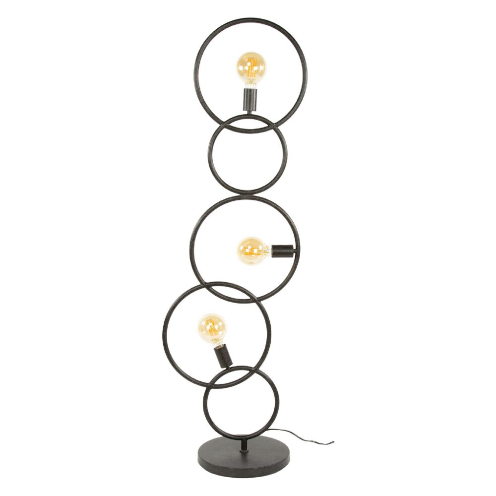 Myrra zwarte design vloerlamp 3 lichts afbeelding 1