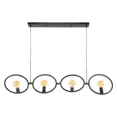 zwarte hanglamp Myrra 4 lichts afbeelding 1
