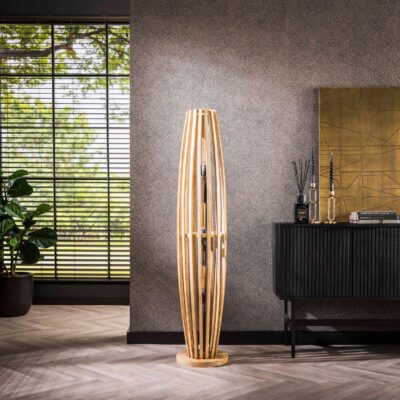 Siven mangohouten vloerlamp 3-lichts afbeelding 4