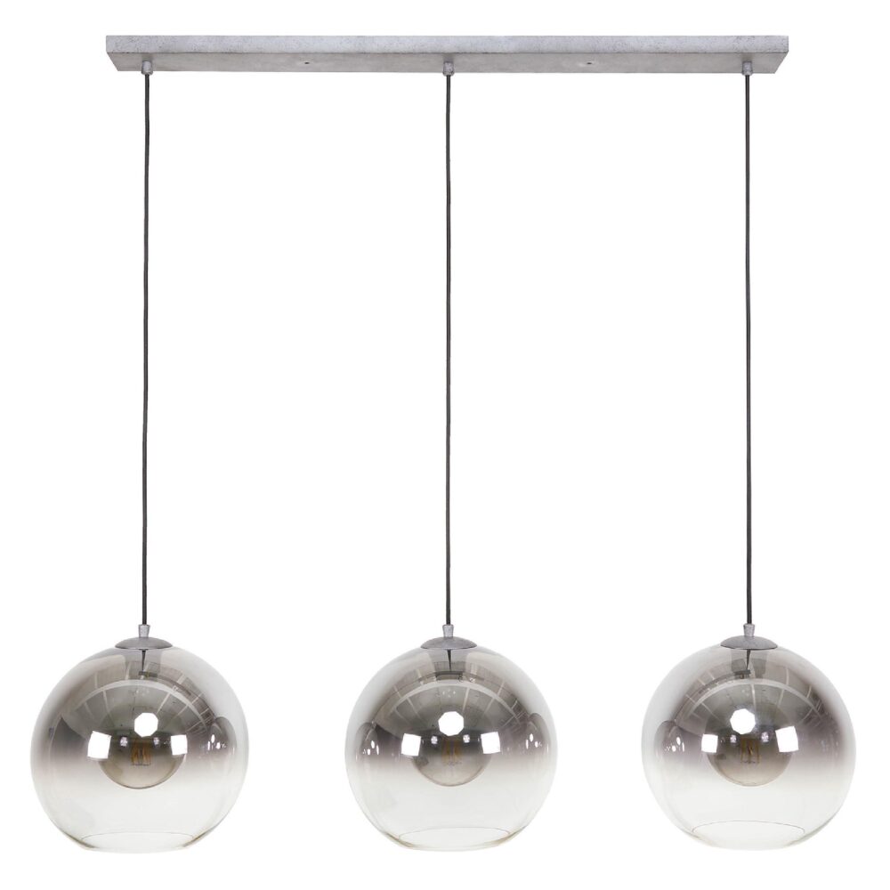 Tivo 3-lichts hanglamp oud zilver afbeelding 1