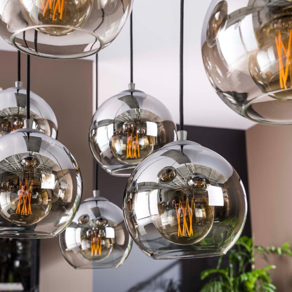 rookglas hanglamp Tivo 7-lichts afbeelding 5