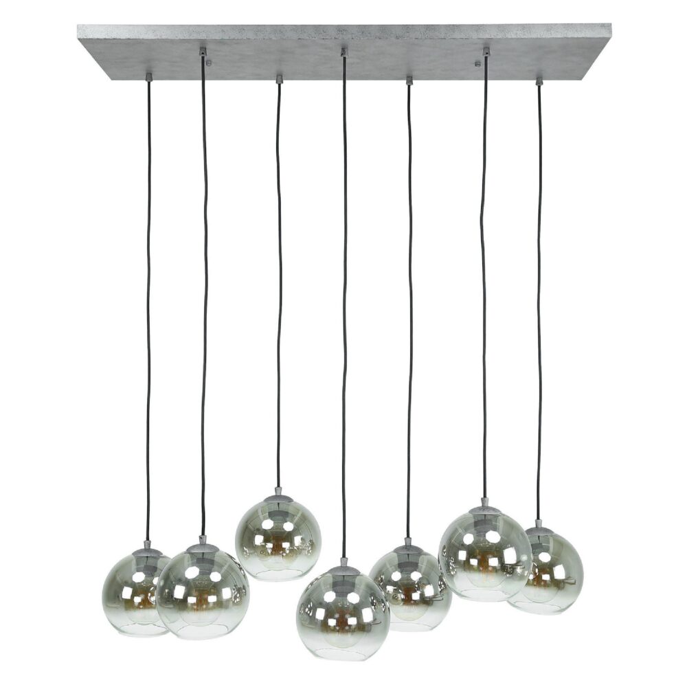 rookglas hanglamp Tivo 7-lichts afbeelding 1