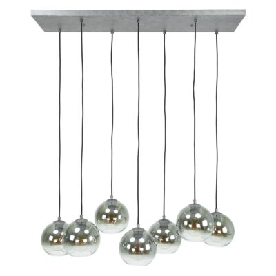 rookglas hanglamp Tivo 7-lichts afbeelding 1