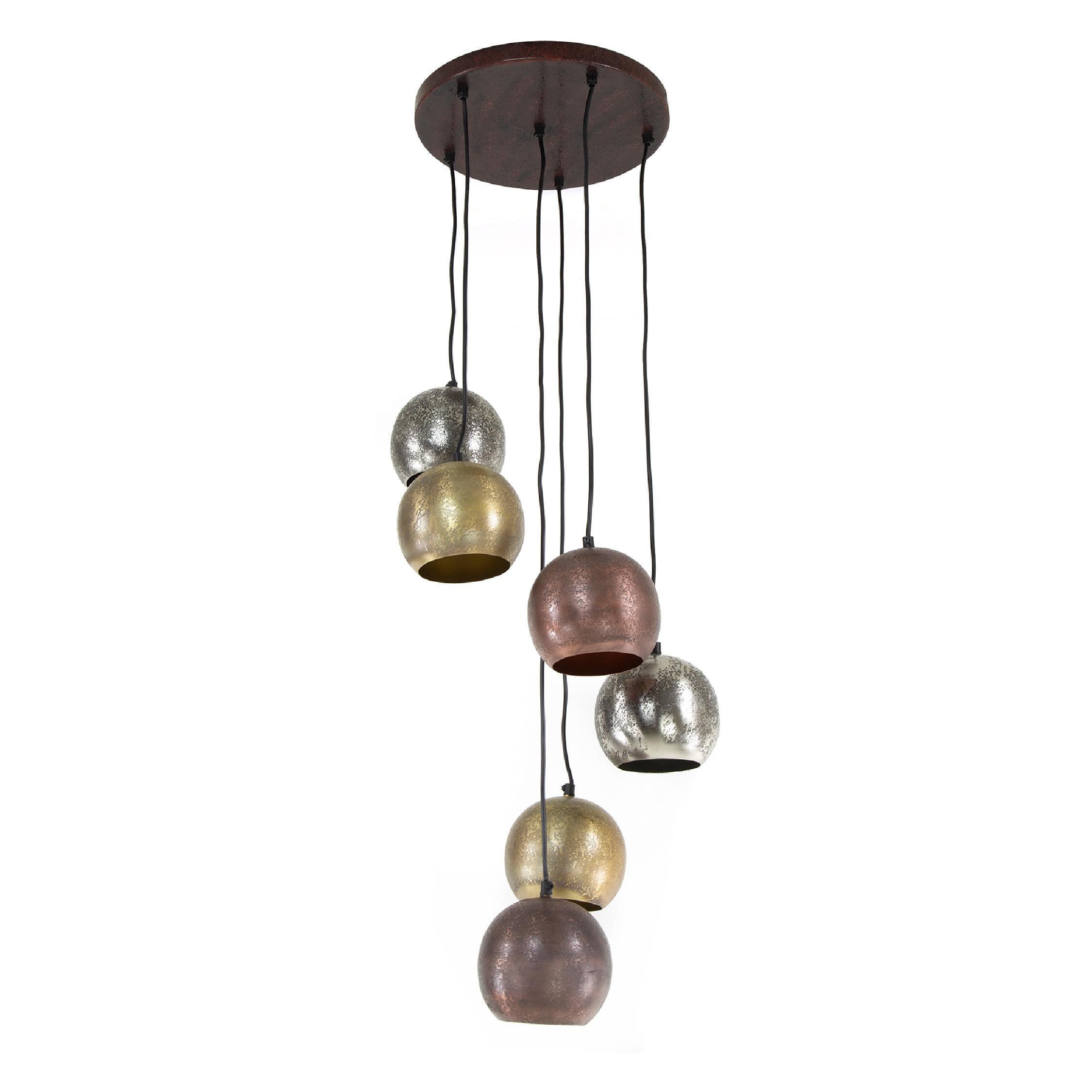 Nest of Nora hanglamp 6-lichts bol getrapt afbeelding 1