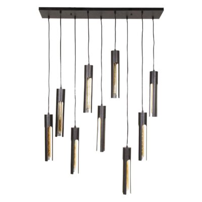 Evian zwarte 9-lichts hanglamp eettafel afbeelding 1