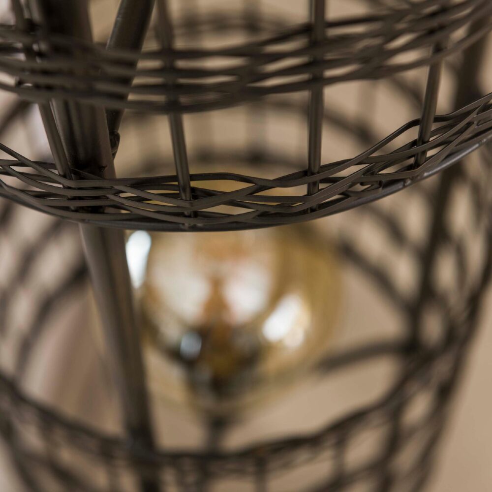 Nest of Nora moderne vloerlamp zwart nikkel afbeelding 5