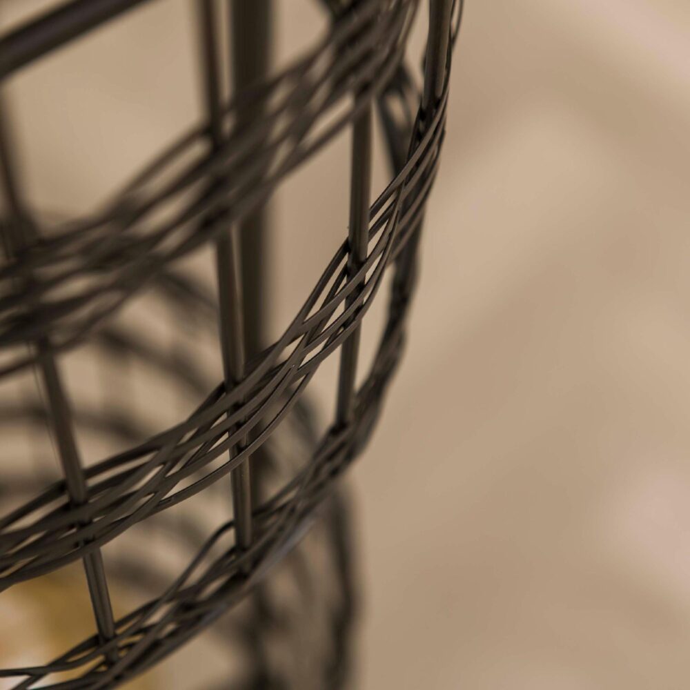 Nest of Nora moderne vloerlamp zwart nikkel afbeelding 6